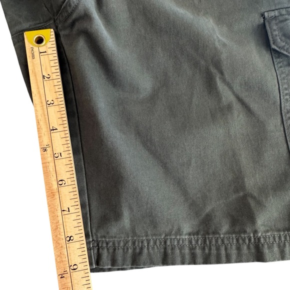 Columbia 36W 10L (Actual 36x9) Green Gray Cotton Cargo Men's Shorts AM4692 - Picture 5 of 9